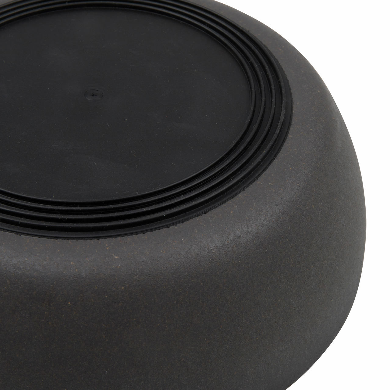 District 70 Bamboo Futternapf, für Hunde & Katzen, aus nachhaltigem Bambus, rutschfest, robust, dunkle Farbe.