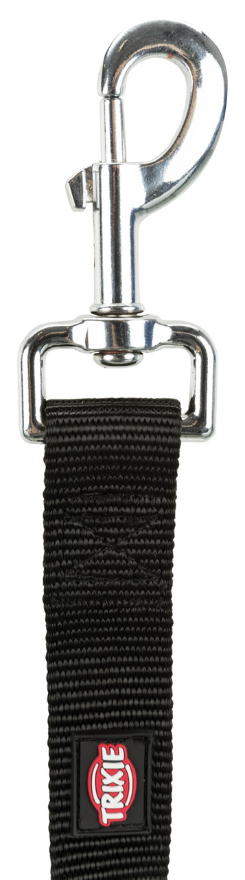 TRIXIE Hundeleinenadapter, stabiler Metallkarabiner, für Hundehalter, sicher & robust, Nylonband mit Logo, EAN: 4011905012896.
