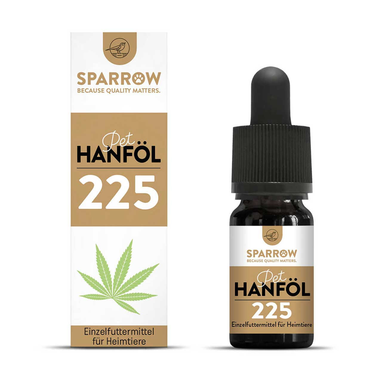 SPARROW Pet Hanföl 225 mit CBD 10 ml