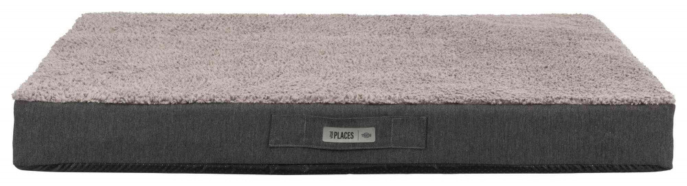 TRIXIE Hundebett "BE NORDIC", orthopädisches Liegekissen, Memory-Foam, grau-beige, für alle Hunde, ideal für ältere od. sensible Tiere.