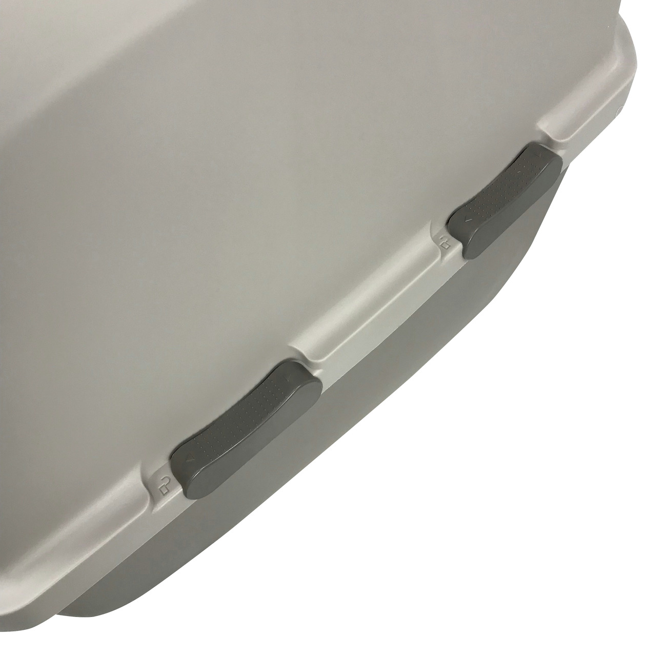 Catit Katzentoilette, für Katzen, hygienische Lösung für Innenbereich, graue Verschlüsse, stabile Kunststoffkonstruktion.