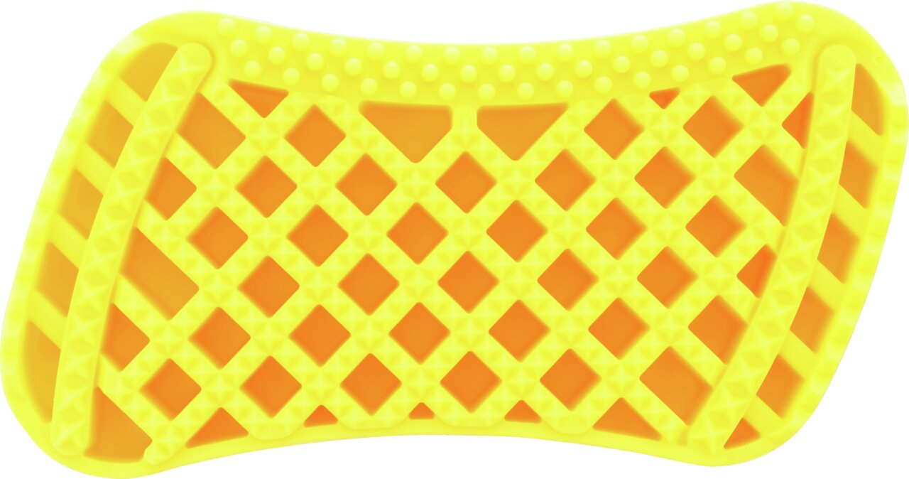 pet+me Pflegebürste Hund Kurzhaar gelb