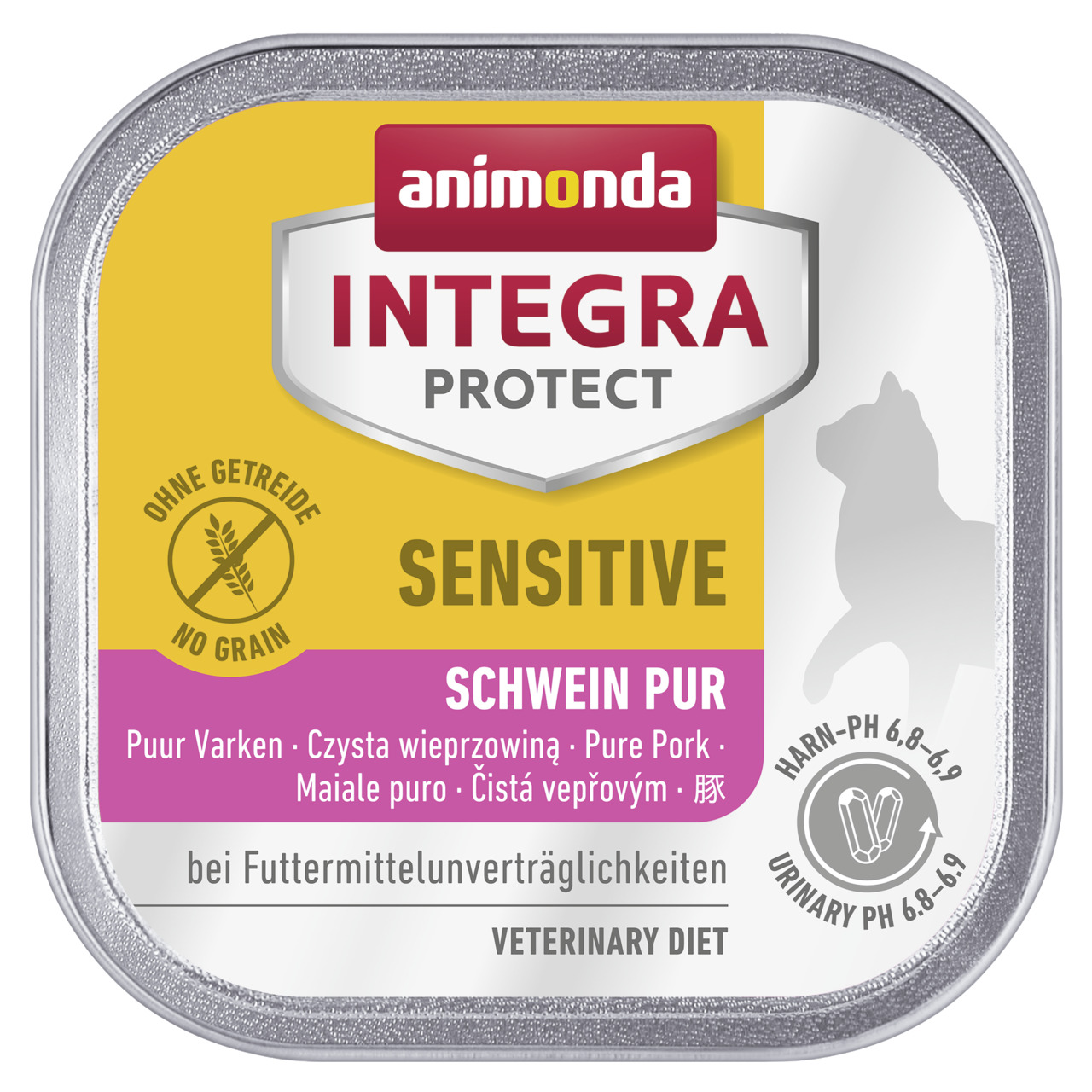 animonda INTEGRA PROTECT Sensitive Schwein Pur, Nassfutter f. Hunde m. Unverträglichkeiten, getreidefrei, Schwein, 150 g.