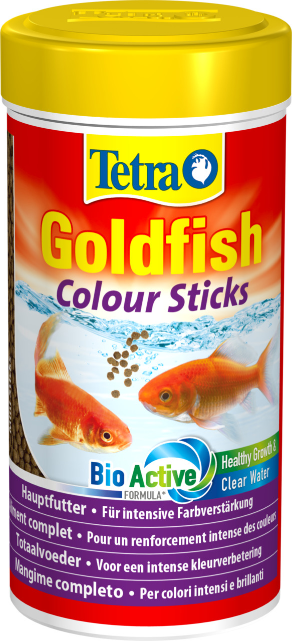 Tetra Goldfish Colour Sticks Aquarium Goldfische Futtersticks 250 ml