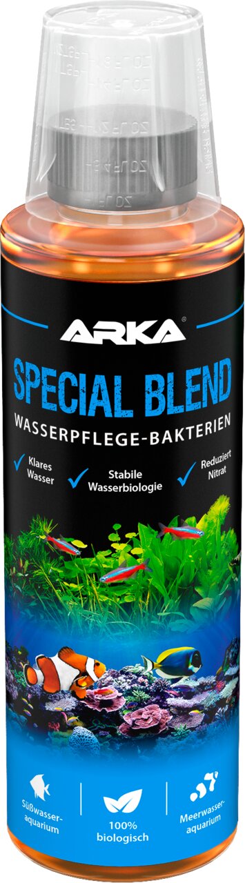 ARKA Special Blend Wasserpflege-Bakterien für Süß- und Meerwasseraquarien, 100% biologisch, klares Wasser, stabile Biologie