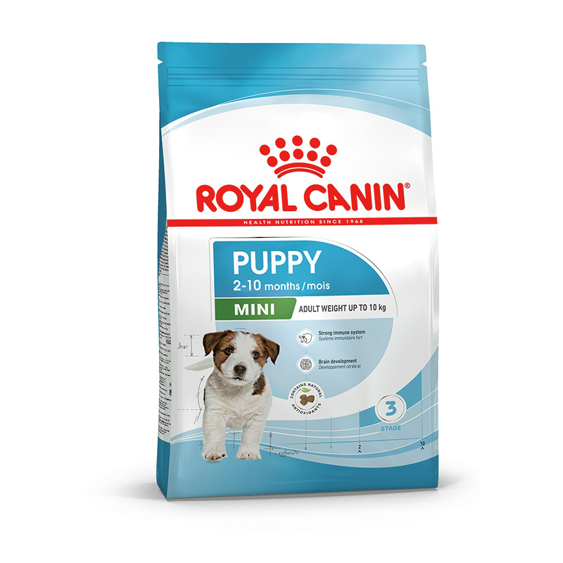 ROYAL CANIN Mini Puppy, für Welpen kleiner Rassen (2-10 Mon., bis 10 kg), Immun- & Gehirnunterstützung, 3 kg.