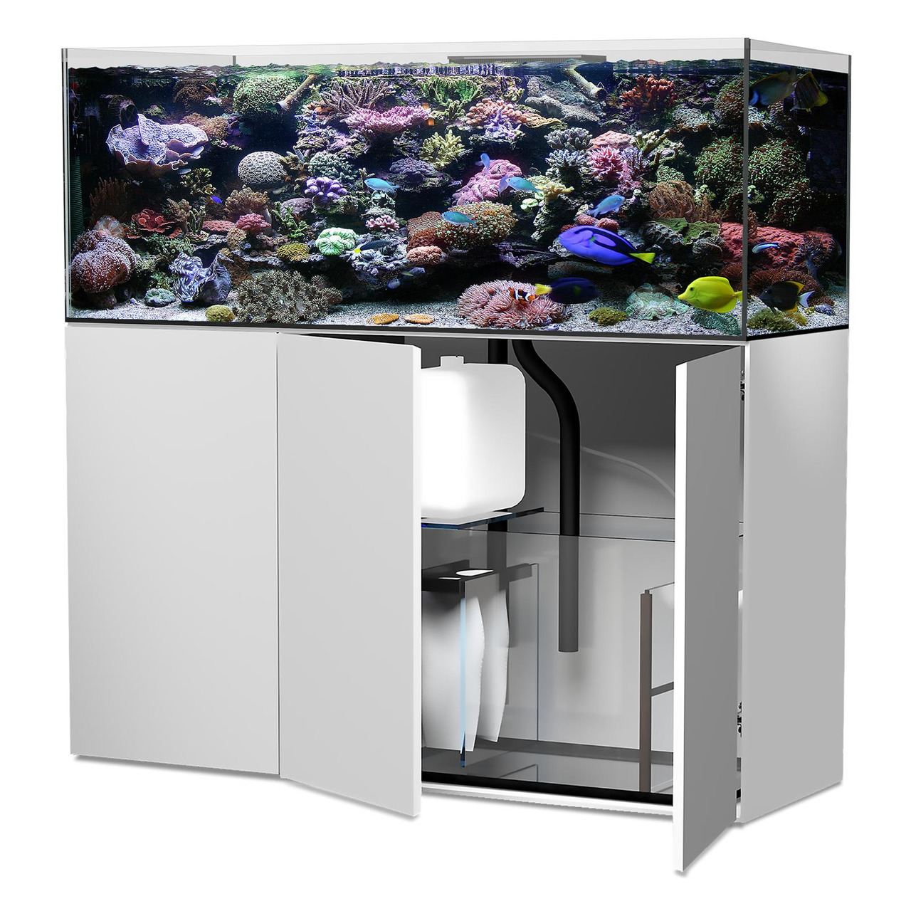 AQUA MEDIC Armatus 575 XD Meerwasser-Aquarium mit Unterschrankfiltersystem weiß