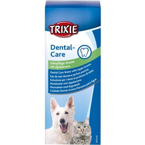 TRIXIE Dental-Care Zahnpflege-Wasser, Hunde & Katzen, Apfelgeschmack, unterstützt Zahnpflege, 300 ml.