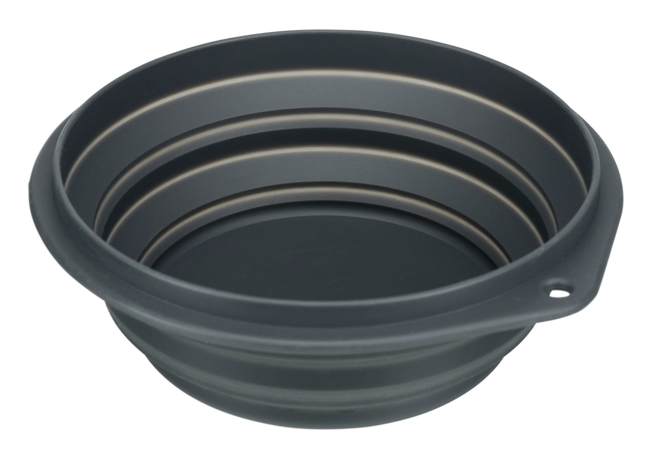 TRIXIE faltbarer Napf, für Hunde/Katzen, 0,5L, Silikon, platzsparend, langlebig, leicht zu reinigen, für Wasser/Futter, ideal unterwegs.