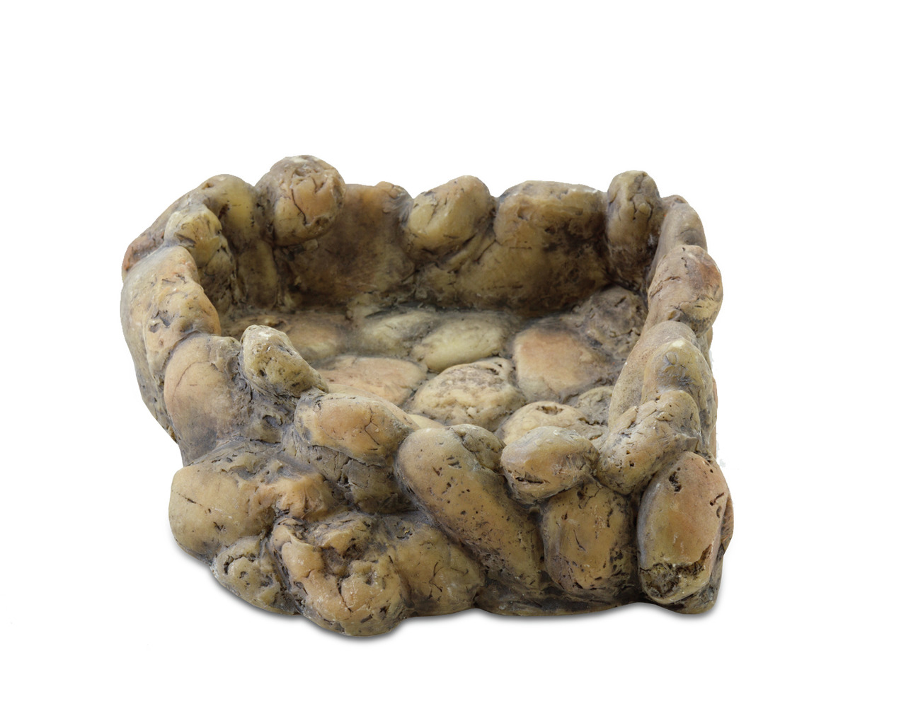 Exo Terra Futter-/Wassernapf f. Reptilien, robustes Kunstharz, steinähnl. Optik, f. Reptilien/Amphibien, hygienisch, sicher.