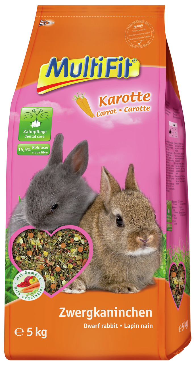 MultiFit Zwergkaninchen Karotte 5 kg