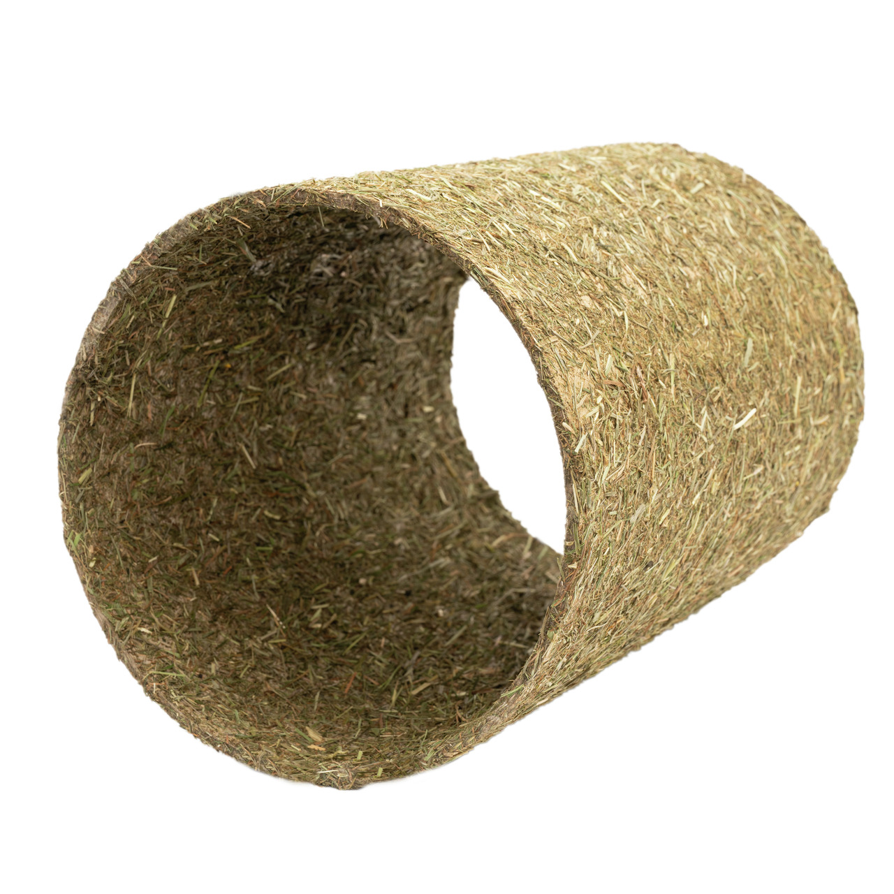 Lottis Freunde Spiel-/Knabbertunnel, für Kaninchen/Meerschweinchen, aus Heu, Beschäftigung+gesunde Ernährung, natürl. Material.