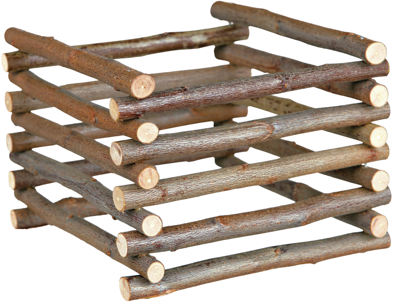 TRIXIE Naturholz-Klettergerüst, für Kleintiere (Hamster, Mäuse, Meerschweinchen), aus Holz, fördert Bewegung & Spiel.