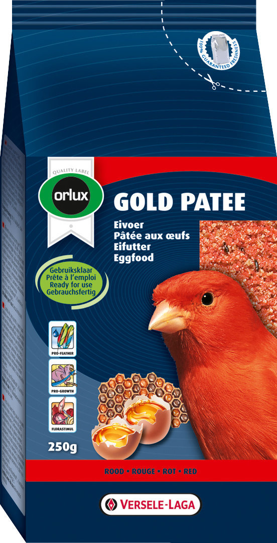 Orlux Gold Patee Eifutter rot Kanarien Vogel Ergänzungsfutter 250 g