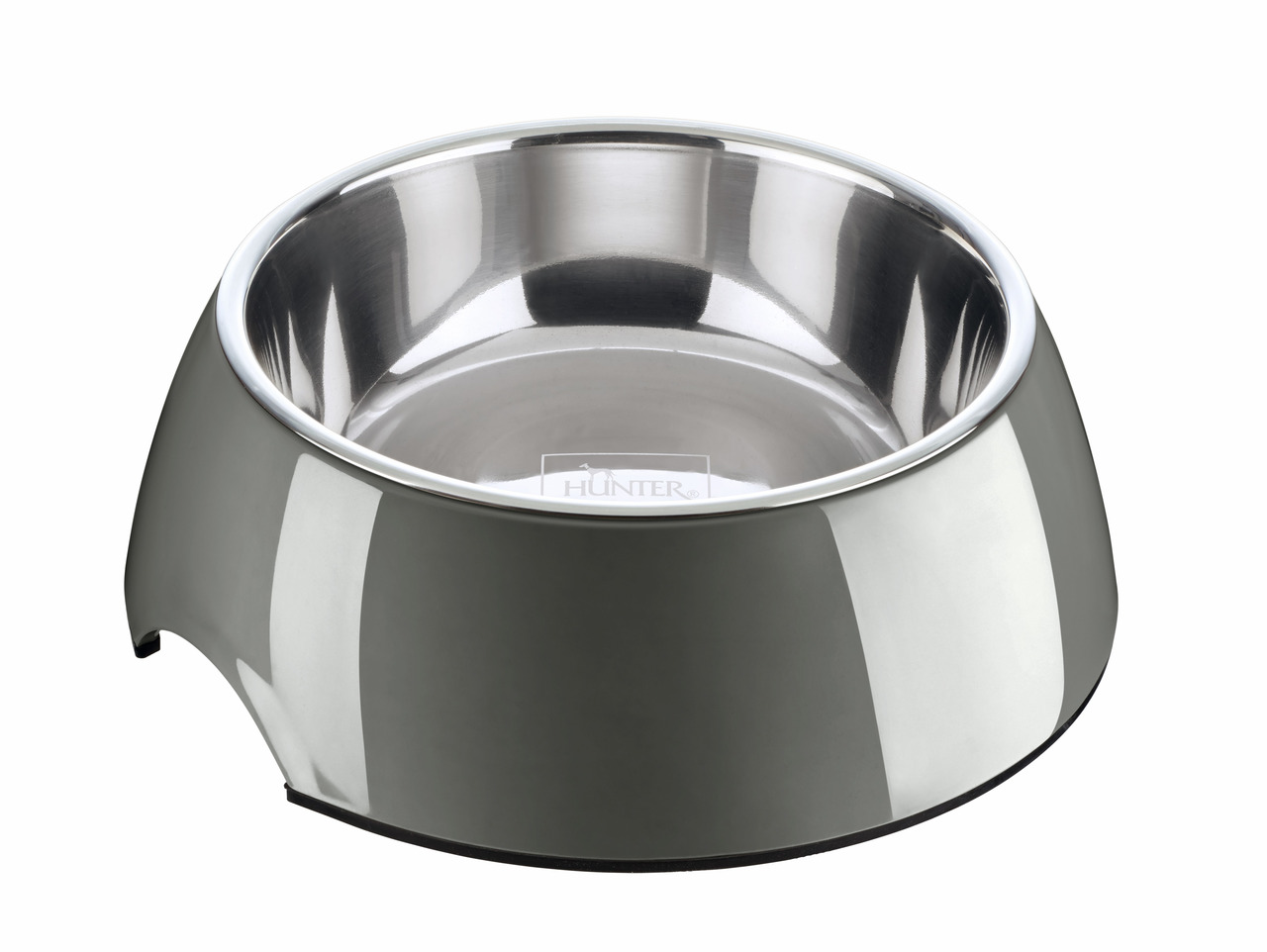 HUNTER Melamin-Napf 700ml grau Hundenapf