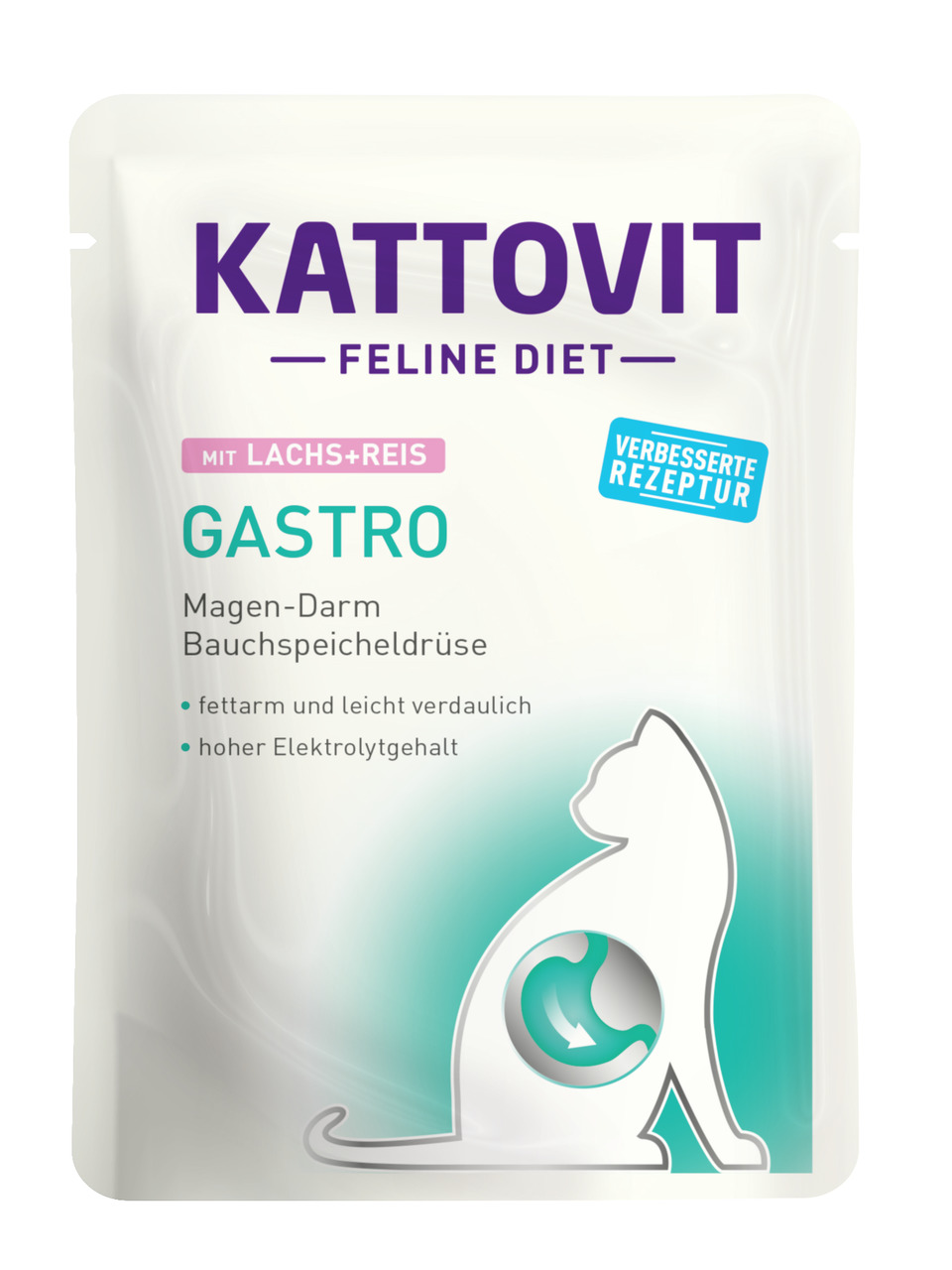 Kattovit Gastro mit Lachs & Reis Katzen Nassfutter 85 g