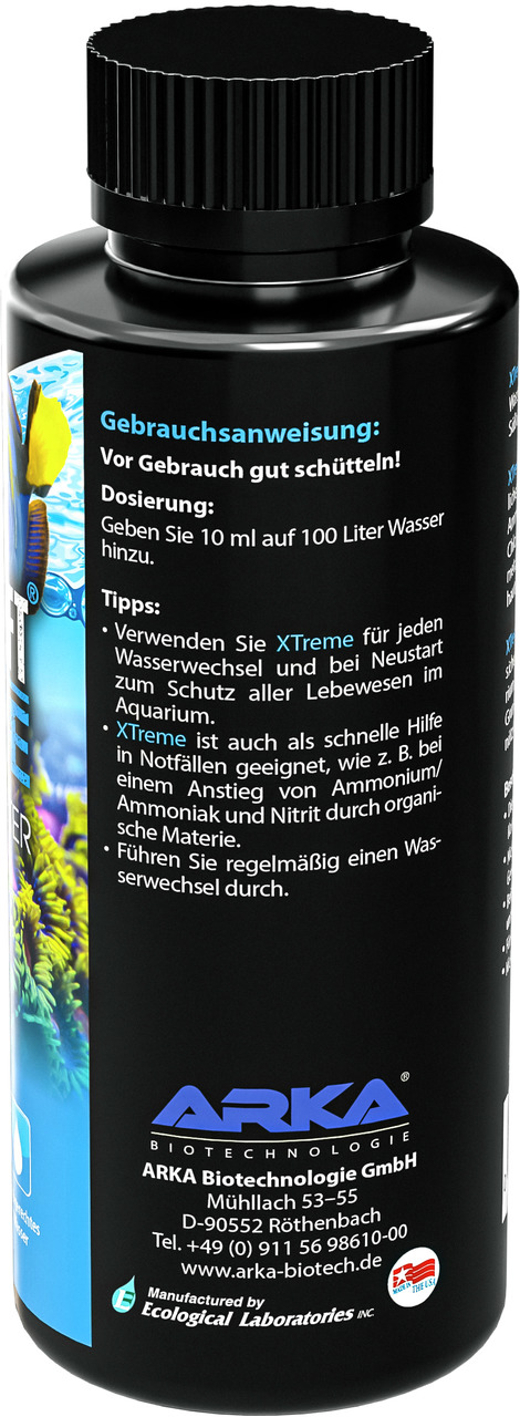 ARKA MICROBE-LIFT XTreme, Wasseraufbereitungsmittel für Aquarien, 473 ml, Dosierung: 10 ml/100 l.