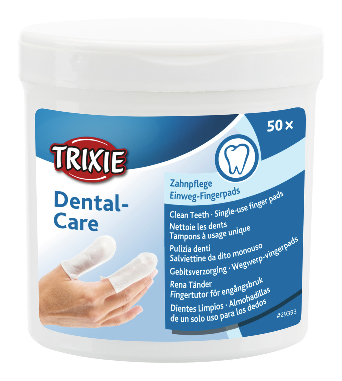 Trixie Dental-Care Zahnpflege Einweg-Fingerpads Hunde 50 Stück