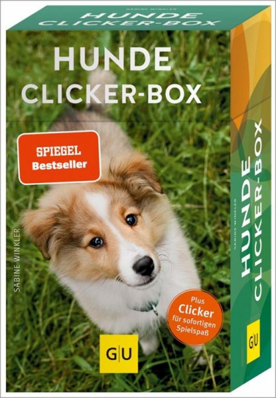 GU Hunde-Clicker-Box, für Hundebesitzer, inkl. Clicker für Spielspaß, Bestseller laut Spiegel, mit Welpenbild, Autorin S. Winkler.