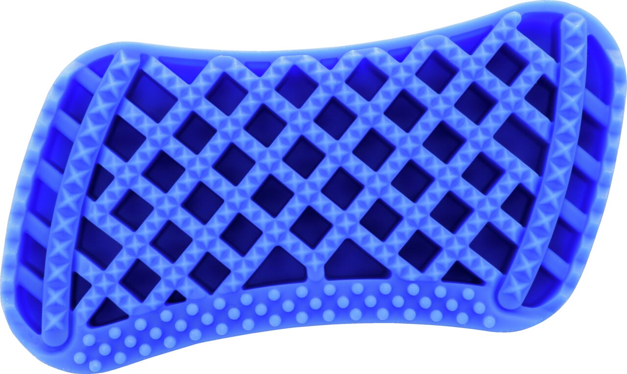 Pet+Me Silikonbürste, Fellpflege für Hunde & Katzen, hypoallergen, ergonomisch, entfernt lose Haare, leicht zu reinigen.