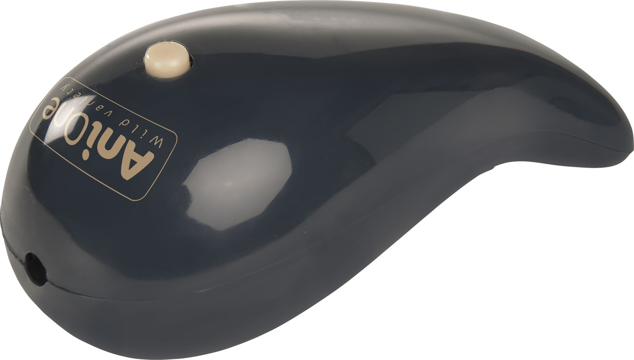 AniOne Wild Variety Clicker, Trainingsgerät für Hunde, dunkelgrau, heller Knopf, ergonomisch, ideal für positive Verstärkung.