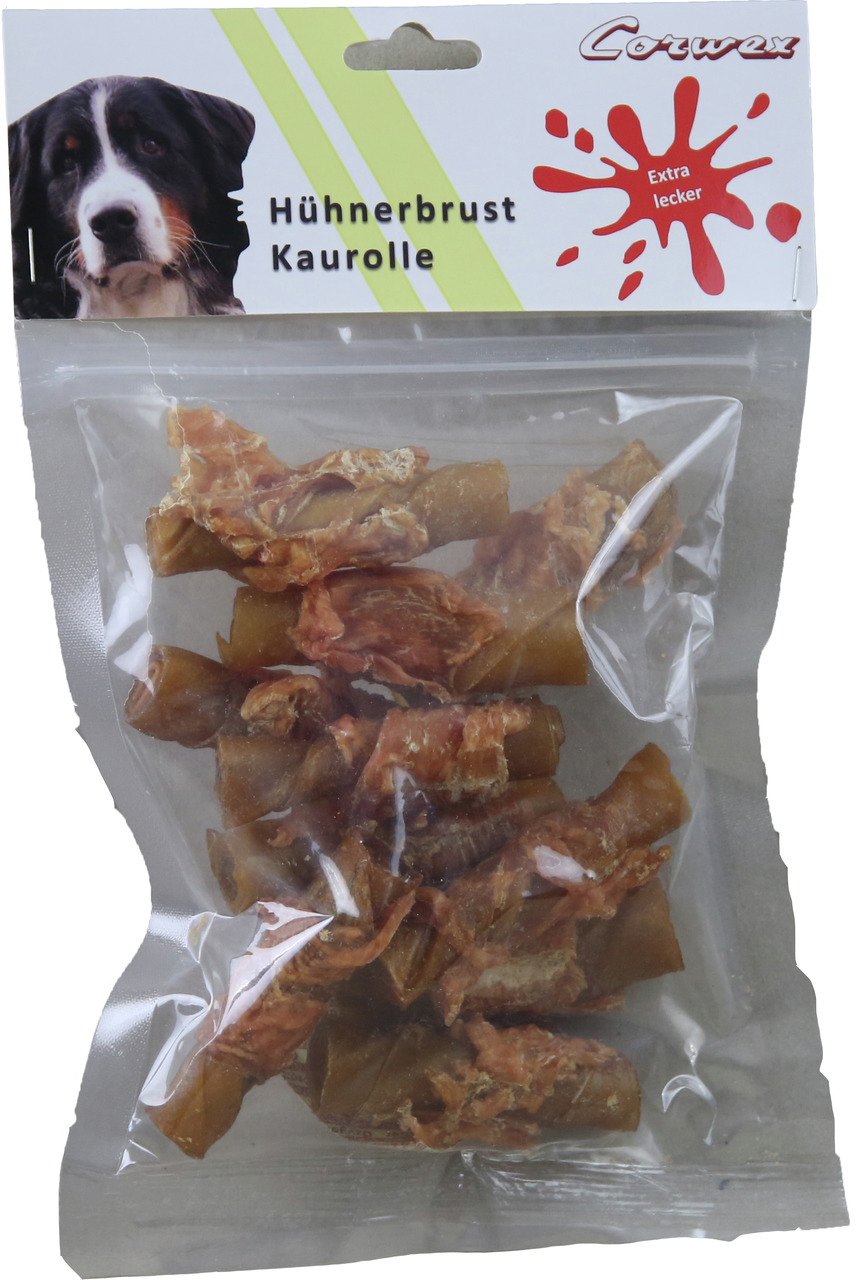 Corwex Kaurollen mit Hühnerbrust Hunde Snack 250 g