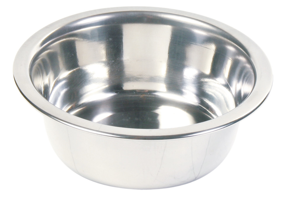 TRIXIE Futternapf, Edelstahl, für Hunde & Katzen, hygienisch, leicht zu reinigen, langlebig, modernes Design, für Wasser-Futter.