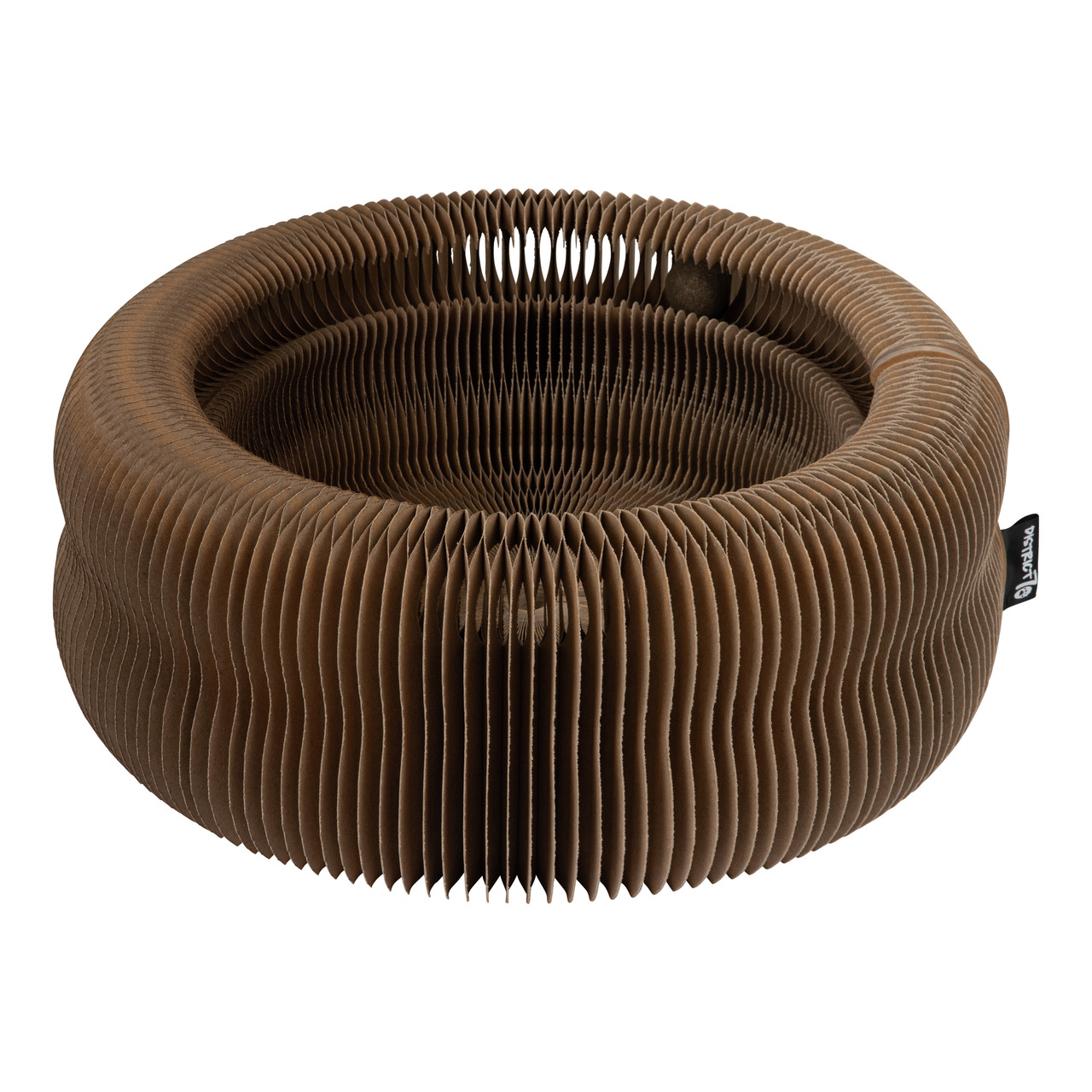 District 70 Katzenbett "Nest", braun, Wellkarton, für Katzen aller Größen, gemütlich, umweltfreundlich, ideal zum Kratzen & Entspannen.