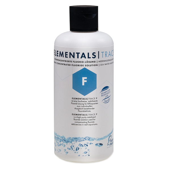 Fauna Marin Elementals Trace F, Fluorid-Lösung f. Meerwasseraquarien, 500 ml, hochrein, konzentriert, ideal f. Riffaquarien.