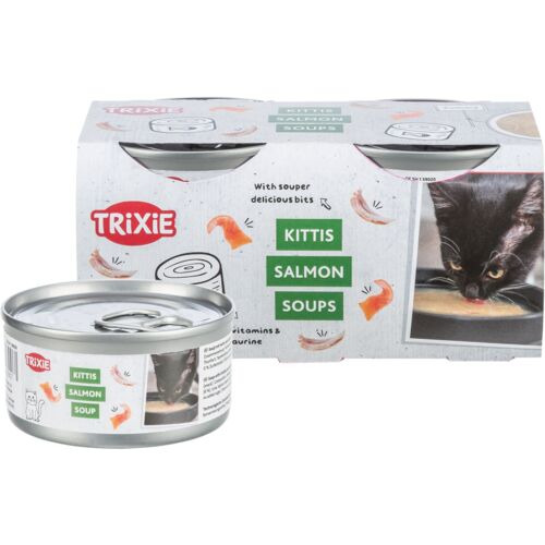 TRIXIE Soup mit Huhn & Lachs 4 × 80 g
