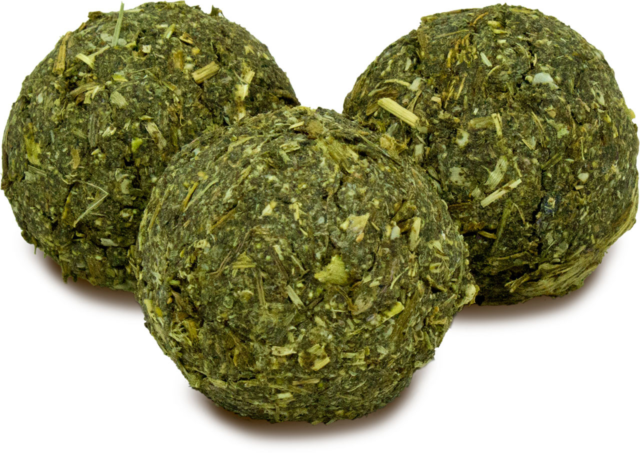 JR FARM Heubälle, für Kaninchen/Meerschweinchen, aus Heu & Kräutern, Snack zur Zahnpflege, ohne Zusatzstoffe, Menge nicht sichtbar.