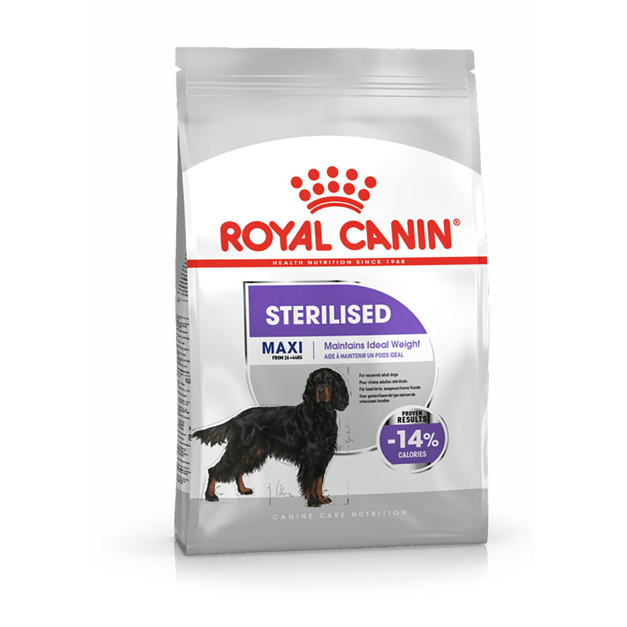 ROYAL CANIN Sterilised Maxi, für sterilisierte Hunde großer Rassen ab 15 Mon., 14 % weniger Kalorien, 12 kg.
