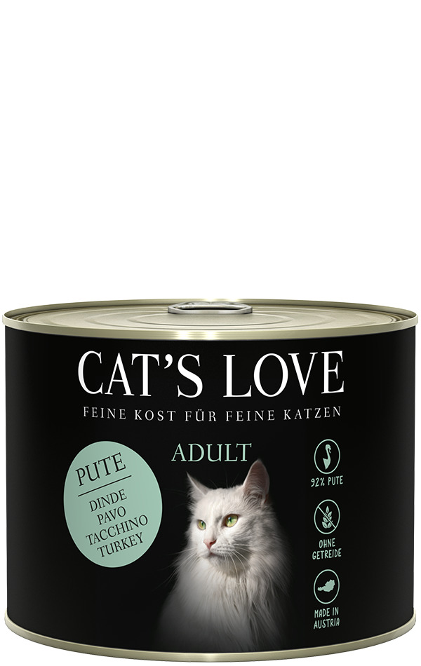 Cat's Love Adult Pute Pur Katzen Nassfutter 200 g