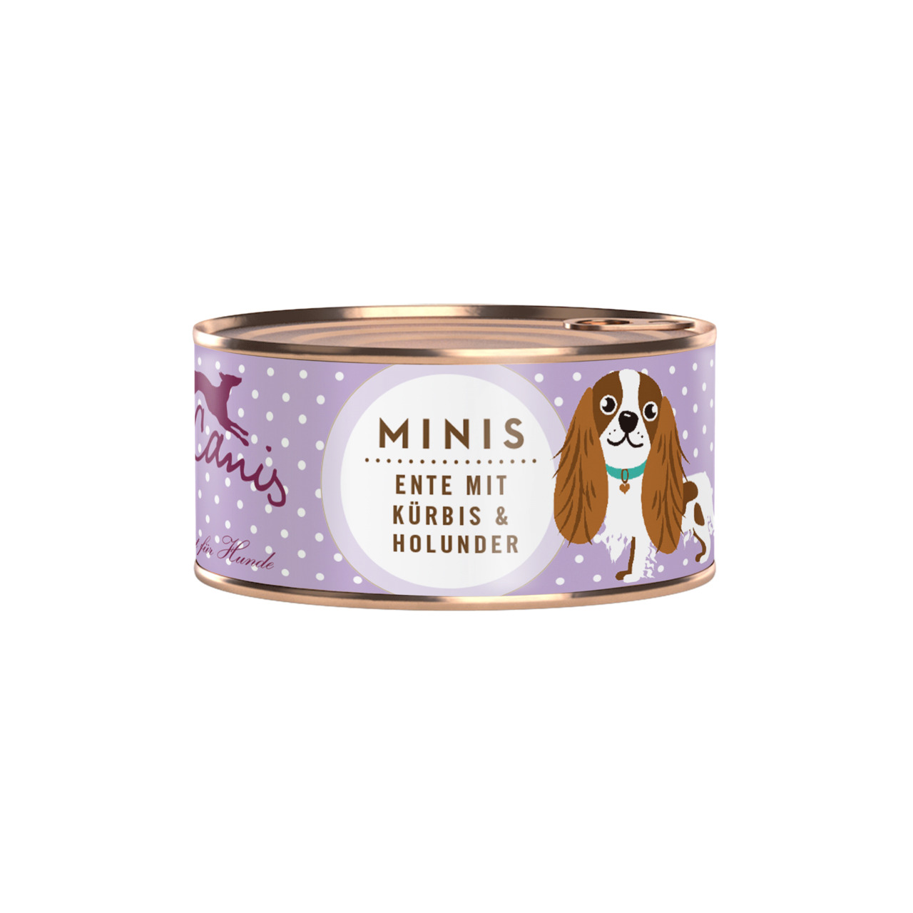 Terra Canis Minis – Ente mit Kürbis & Holunder, für Hunde, hochwertige Rezeptur, 125g.