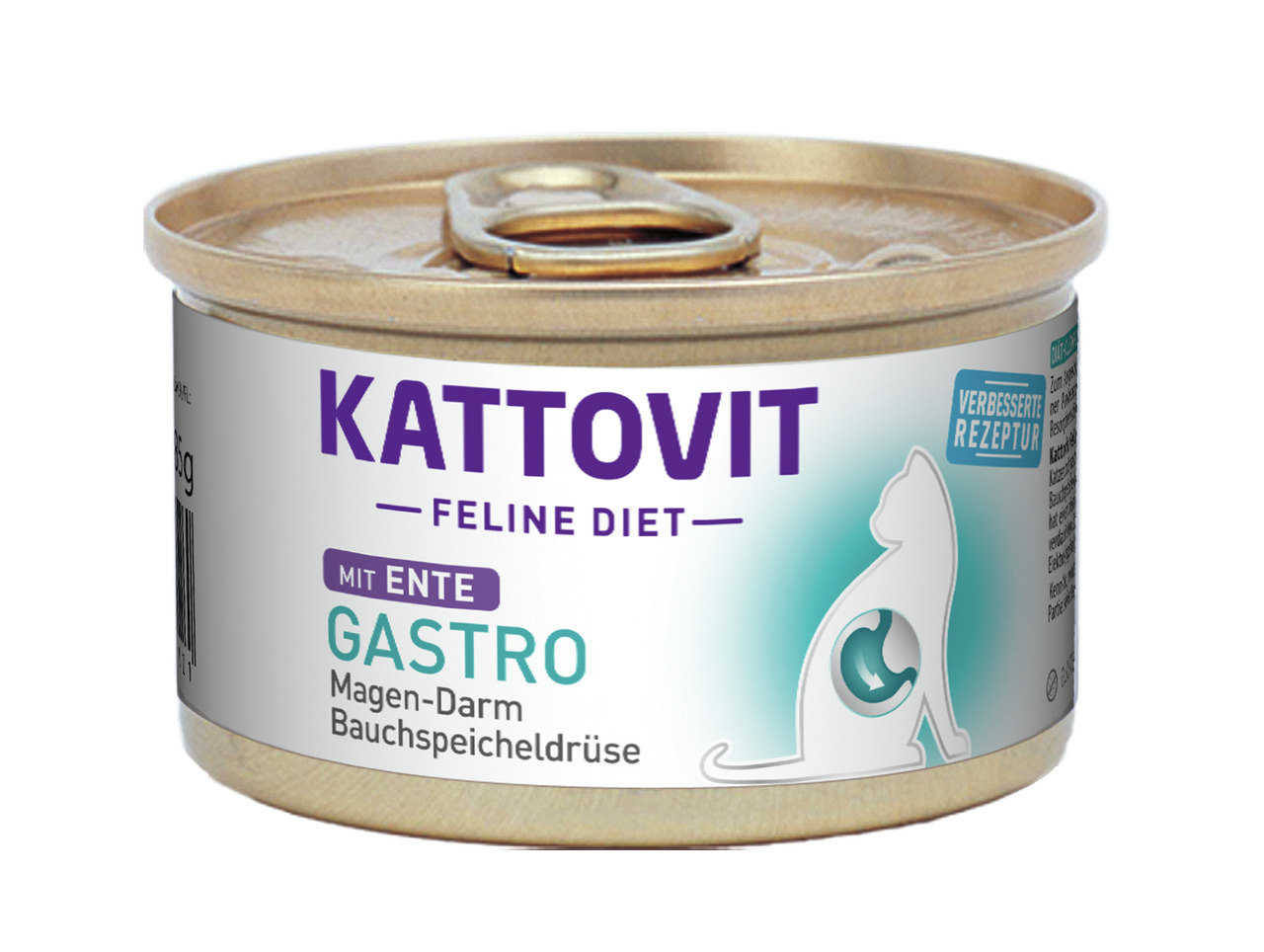 KATTOVIT Feline Diet Gastro Ente 85g Dose Katzennassfutter Diätnahrung