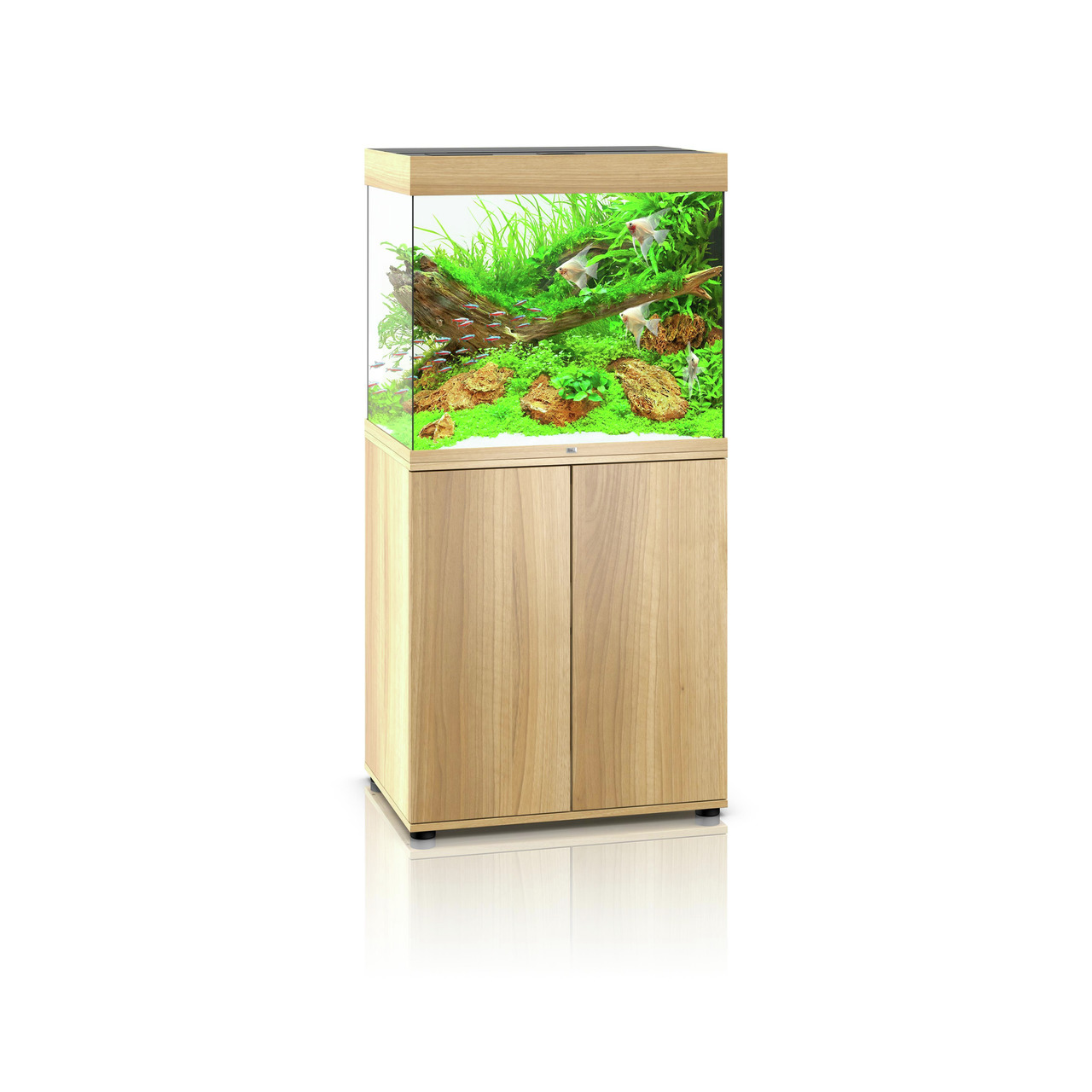 JUWEL Rio 125 LED Aquarium-Set, Unterschrank, Holzoptik, für Aquaristik-Enthusiasten, LED-Beleuchtung, Filtersystem, 125 l.