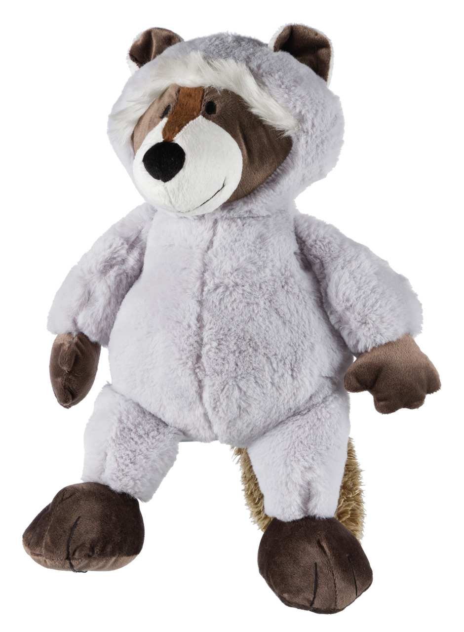 TRIXIE Plüschtier Bär, für Hunde, braun-weiß, flauschig, fördert Spielspaß & Beschäftigung, geeignet für alle Größen.