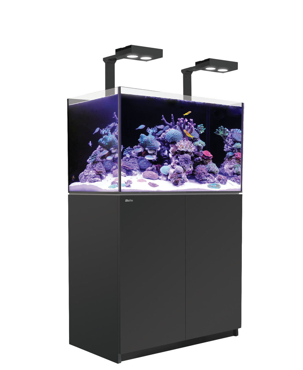 Red Sea REEFER 250 Deluxe (G2 - Modelljahr 2022)  2 x LED 90 schwarz Meerwasseraquarium mit Unterschrank