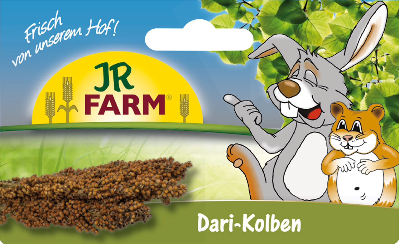 JR FARM Dari-Kolben, für Kleintiere (Hamster, Kaninchen), naturbelassen, frisch vom Hof.