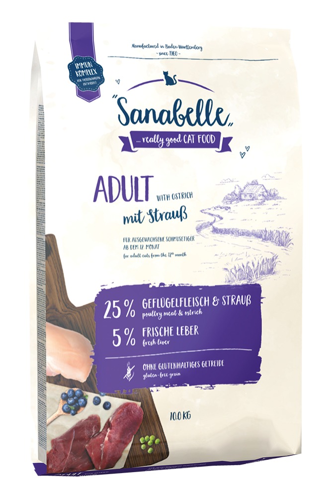 Sanabelle Adult mit Strauß 10kg Katzentrockenfutter