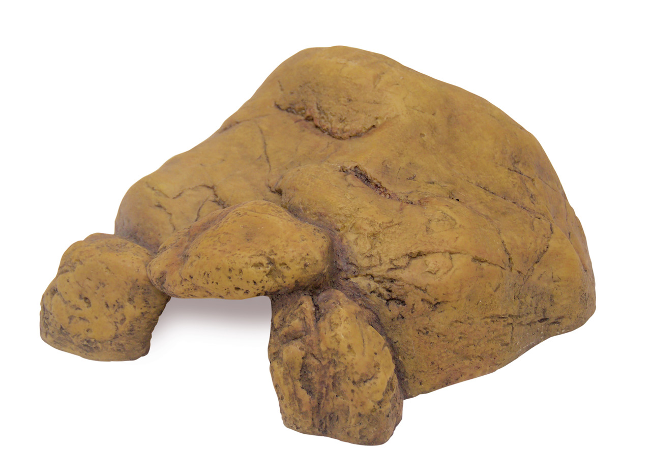 Exo Terra Reptilienversteck, naturgetreu, für Reptilien/Amphibien, braun/steinartig, Schutz+Rückzug, ideal f. kl.-mittelgr. Tiere.