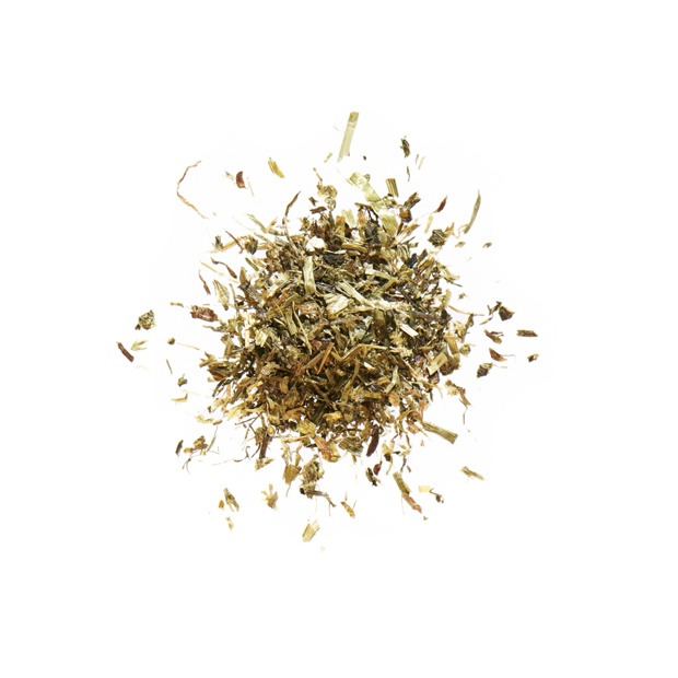 Das Bild zeigt das Produkt "Agrobs Pre Alpin Wiesencobs", ein hochwertiges Futtermittel für Pferde. Es handelt sich um eine Mischung aus getrockneten Gräsern und Kräutern, die als Alternative zu Heu dient. Die Zielgruppe sind Pferdehalter, die Wert auf na