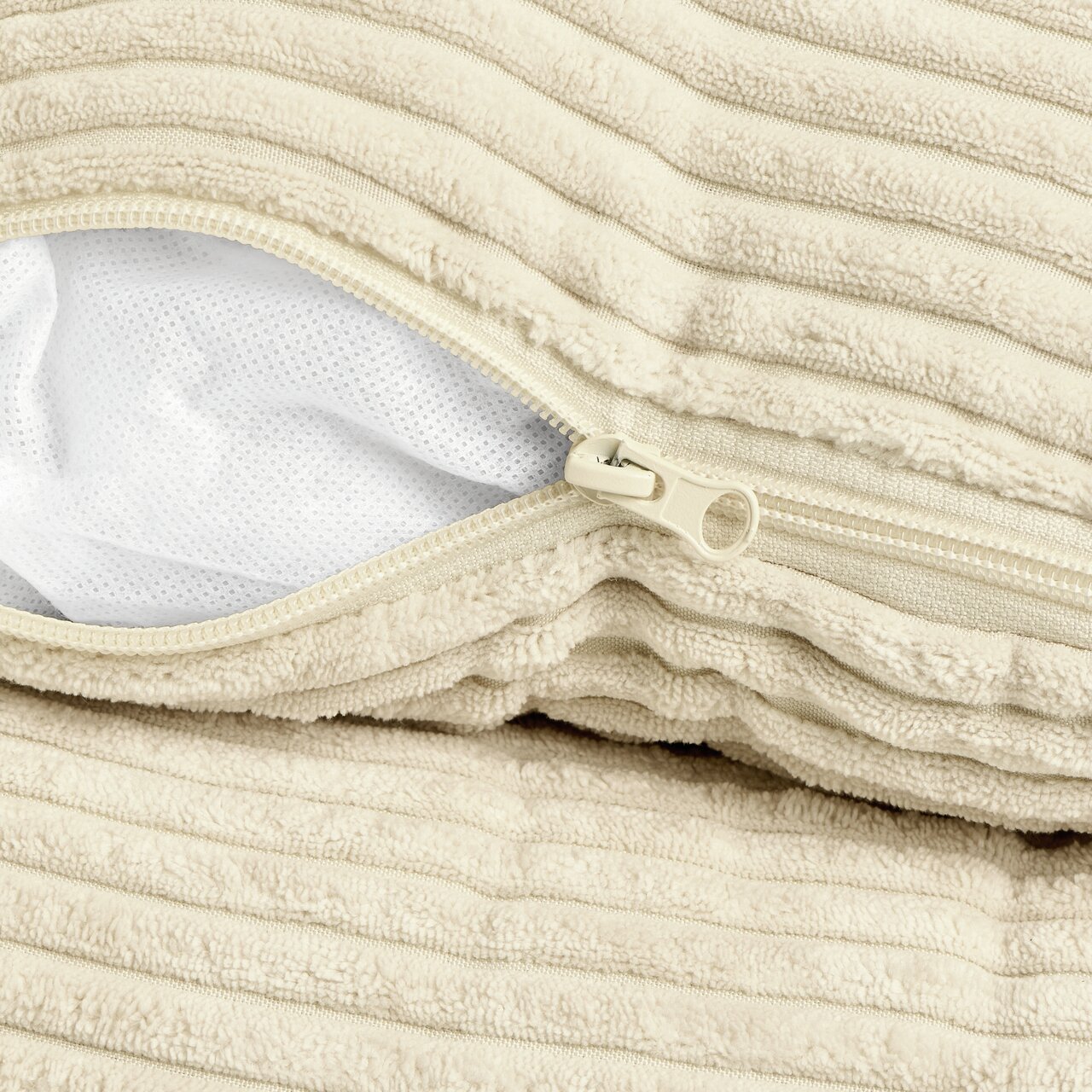 Stylecats Katzenkissen, creme, gerippte Oberfläche, abnehmbarer Bezug, atmungsaktives Innenmaterial, ideal für Komfort & Gemütlichkeit.