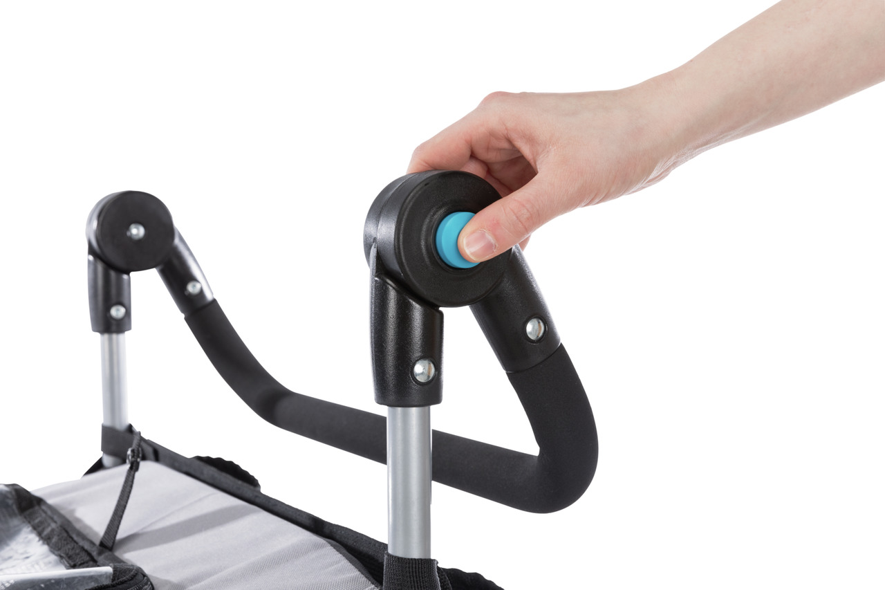 TRIXIE Hundebuggy, für Hunde, ergonom. Griff, stabil, komfort. Transportlösung, blaue Verriegelung, praktisch & sicher.