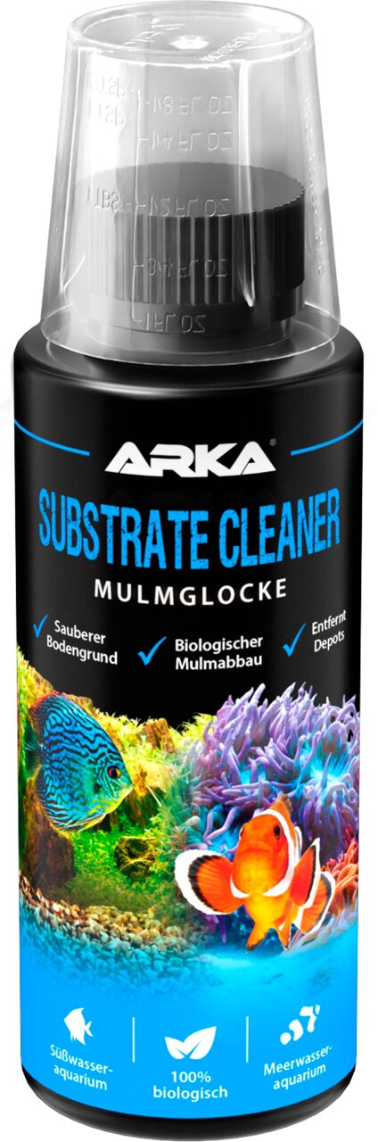 ARKA Substrate Cleaner Mulmglocke für Süß- und Meerwasseraquarien, 100% biologisch, sauberer Bodengrund.