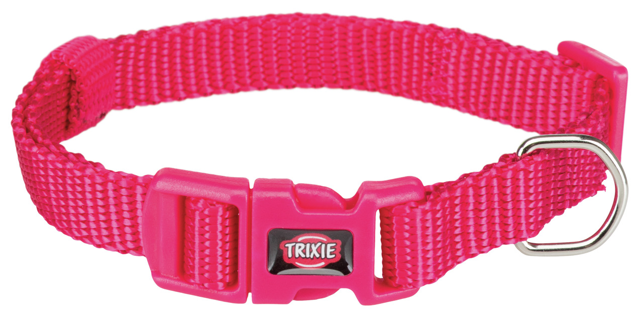 TRIXIE Premium Halsband XS–S 22–35/10 fuchsia