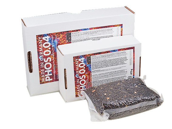 FAUNA MARIN PHOS 0.04, Filtermedium f. Aquarien, entfernt Phosphate, f. optimale Wasserqualität, 2 Kartons, „Made in Germany“.