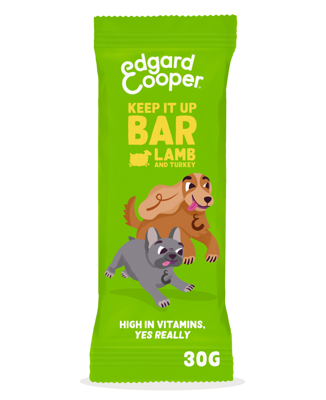 Edgard & Cooper Keep It Up Bar, Hundesnack, Lamm & Truthahn, reich an Vitaminen, 30 g.