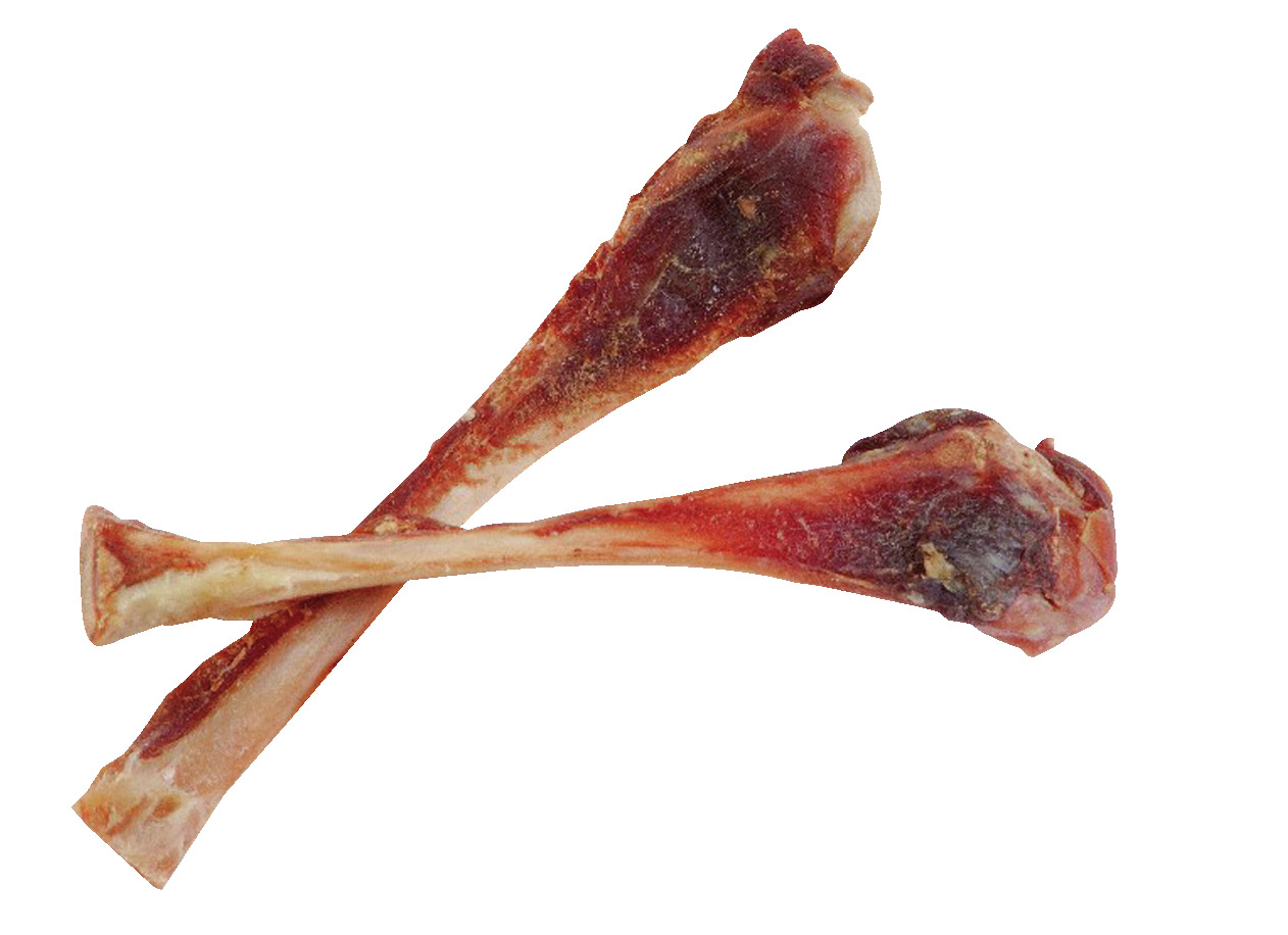 Zwei natürliche Kauknochen der Marke CROCI, geeignet für Hunde. Die Knochen sind getrocknet und bieten eine schmackhafte Beschäftigung sowie Zahnpflege. Ideal für mittelgroße bis große Hunde. Geschmacksrichtung: Rind. Verpackungsmenge nicht sichtbar. EAN: