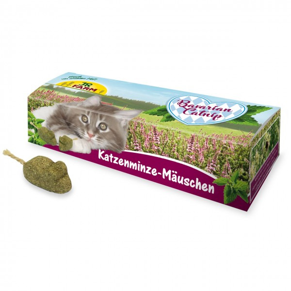 Sparpaket 2 x 20 g JR Farm Bavarian Catnip Katzenminze-Mäuschen Katzen Spielzeug